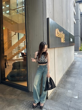 「アイテム（サングラス）」を使った、amiさん（レディース・154cm）の秋コーディネート