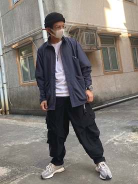 「Octo gambolのアイテム（ジャケット/アウター）」を使った、Tom Chanさん（メンズ・165cm）の冬コーディネート