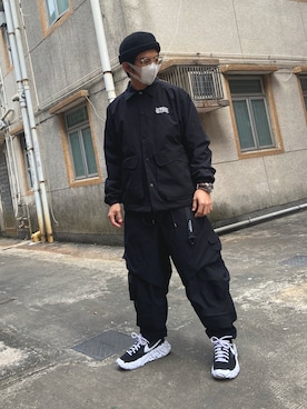 「Octo gambolのアイテム（ジャケット/アウター）」を使った、Tom Chanさん（メンズ・165cm）の秋コーディネート
