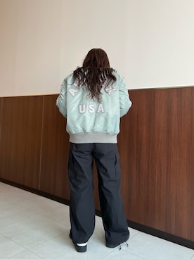 Runa Nagayaさん（レディース・156cm）の秋コーディネート