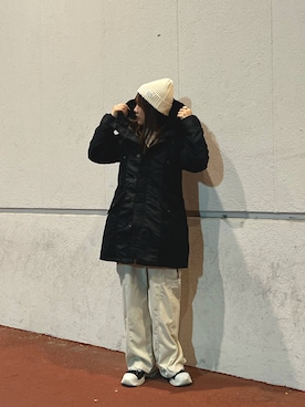 Runa Nagayaさん（レディース・156cm）の冬コーディネート