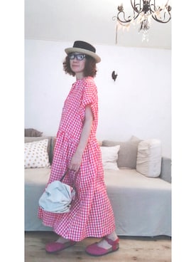 「pcnc（ピクニックカンパニー）のアイテム（帽子）」を使った、iroas31さん（レディース・153cm）の夏コーディネート