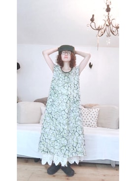 「POU DOU DOU（プードゥドゥ）のアイテム（帽子）」を使った、iroas31さん（レディース・153cm）の夏コーディネート