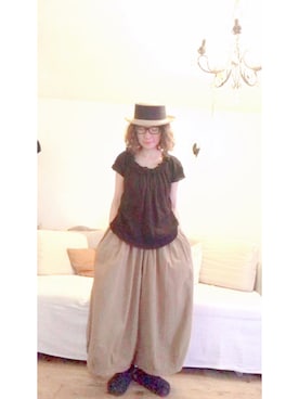 「pcnc（ピクニックカンパニー）のアイテム（帽子）」を使った、iroas31さん（レディース・153cm）の夏コーディネート