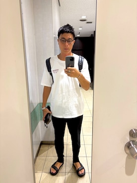 「OMEGA（オメガ）のアイテム（アナログ腕時計）」を使った、ろみひーさん（メンズ・175cm）の夏コーディネート