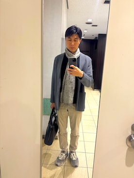 「BEAUTY&YOUTH UNITED ARROWS(ビューティーアンドユースユナイテッドアローズ)のアイテム(スラックス)」を使った、ろみひーさん(メンズ・175cm)の春コーディネート