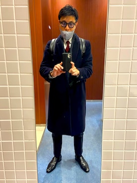 「FERRANTE（フェランテ）のアイテム」を使った、ろみひーさん（メンズ・175cm）の冬コーディネート