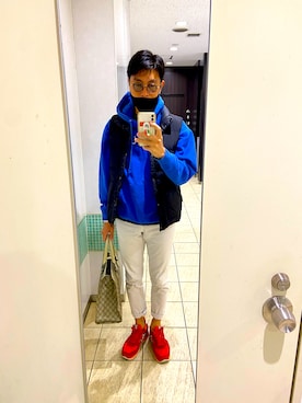 「theory（セオリー）のアイテム（パンツ）」を使った、ろみひーさん（メンズ・175cm）の秋コーディネート