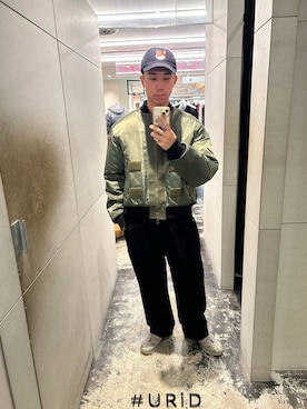 「アイテム（スタジャン）」を使った、Taiheiさん（メンズ・174cm）の秋コーディネート