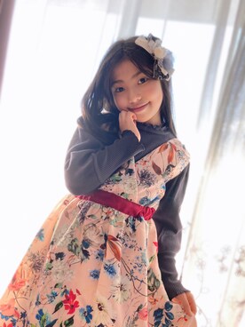 「冬休み」｜Kaoさん（キッズ・129cm）の冬コーディネート