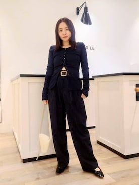 「アイテム（バレエシューズ、その他）」を使った、座間　オデット エ オディール スタッフさん（レディース・157cm）の春コーディネート