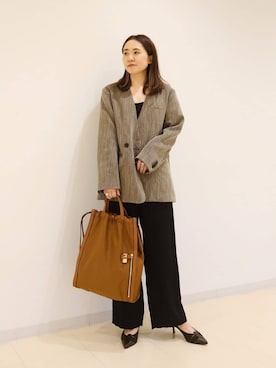 「ORSETTO（オルセット）のアイテム」を使った、座間　オデット エ オディール スタッフさん（レディース・157cm）の秋コーディネート