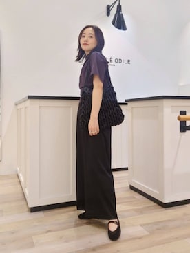 座間　オデット エ オディール スタッフさん（レディース・157cm）の秋コーディネート