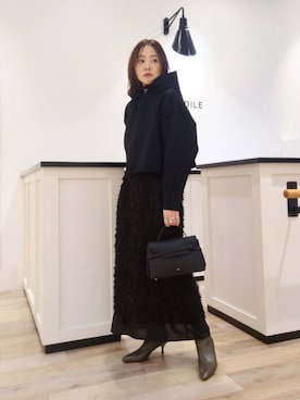 座間 オデット エ オディール スタッフさん(レディース・157cm)の冬コーディネート