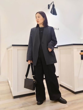 「イエベ春」｜座間　オデット エ オディール スタッフさん（レディース・157cm）の秋コーディネート