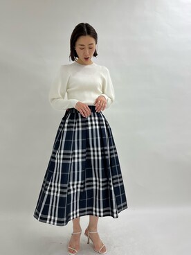 「NOLLEY’S（ノーリーズ）のアイテム」を使った、nol yuuuさん（レディース・166cm）の冬コーディネート