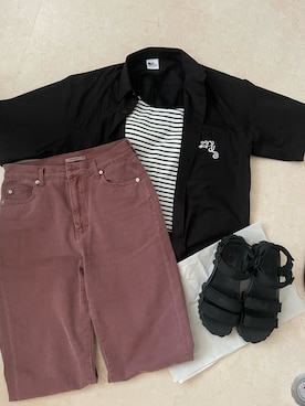 𝐬𝐮m̆̈𝐞𝐫𝐞  𓏲𓎨さん（レディース・163cm）の夏コーディネート