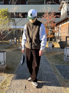 「CPCM」｜「アイテム（その他アウター）」を使った、keiさん（メンズ・170cm）の冬コーディネート