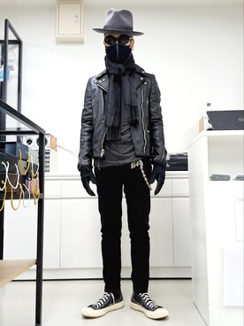 「PF-FLYERS（ピーエフフライヤーズ）のアイテム」を使った、2440046さん（メンズ・172cm）の冬コーディネート