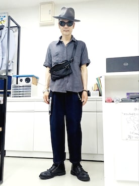 「アイテム（ウォレットチェーン）」を使った、2440046さん（メンズ・172cm）の夏コーディネート