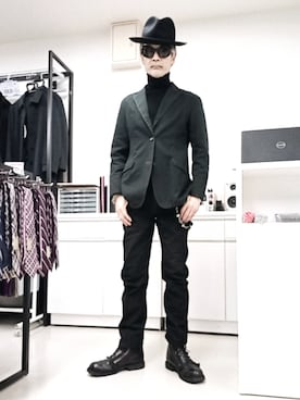 「no brand（ノーブランド）のアイテム（財布/小物）」を使った、2440046さん（メンズ・172cm）の冬コーディネート