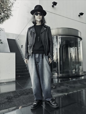 「アイテム（デニムパンツ）」を使った、2440046さん（メンズ・172cm・60代）の秋コーディネート