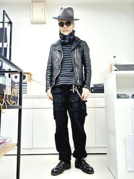 「LYNCHのアイテム」を使った、2440046さん（メンズ・172cm）の春コーディネート