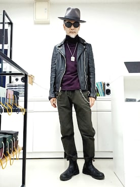 「ISABEL MARANT（イザベルマラン）のアイテム（パンツ）」を使った、2440046さん（メンズ・172cm）の春コーディネート