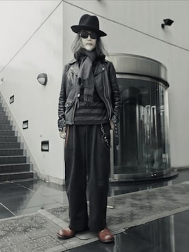 「アイテム（ウォレットチェーン）」を使った、2440046さん（メンズ・172cm）の冬コーディネート