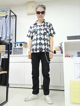 「アイテム（ウォレットチェーン）」を使った、2440046さん（メンズ・172cm）の夏コーディネート