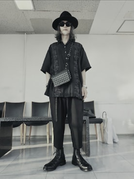 「COMME des GARCONS（コムデギャルソン）のアイテム」を使った、2440046さん（メンズ・172cm）の夏コーディネート