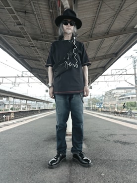 「no brand（ノーブランド）のアイテム」を使った、2440046さん（メンズ・172cm）の夏コーディネート