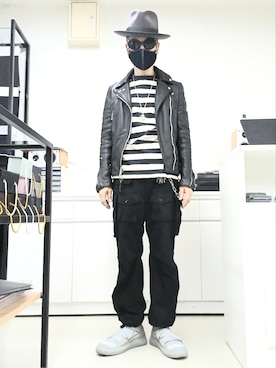 「LYNCHのアイテム」を使った、2440046さん（メンズ・172cm）の春コーディネート