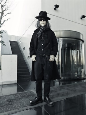 「HERMES（エルメス）のアイテム」を使った、2440046さん（メンズ・172cm）の冬コーディネート