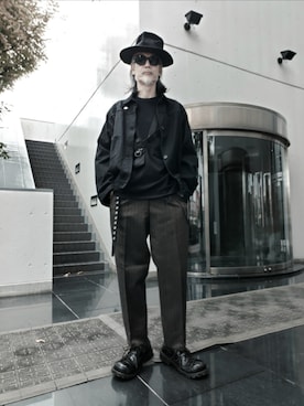 「アイテム（スラックス）」を使った、2440046さん（メンズ・172cm・60代）の秋コーディネート