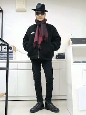 「Rodeo Crowns（ロデオクラウンズ）のアイテム（ジャケット/アウター）」を使った、2440046さん（メンズ・172cm）の冬コーディネート
