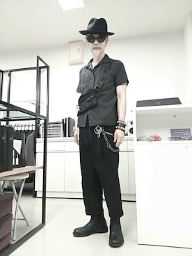 「アイテム（ウォレットチェーン）」を使った、2440046さん（メンズ・172cm）の夏コーディネート