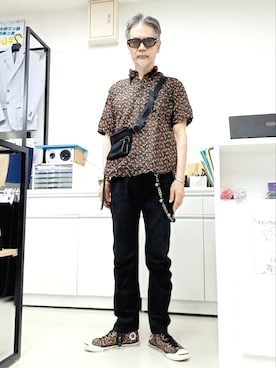 「アイテム（ウォレットチェーン）」を使った、2440046さん（メンズ・172cm）の夏コーディネート