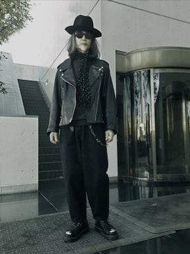 「アイテム（サングラス）」を使った、2440046さん（メンズ・172cm）の秋コーディネート