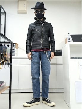 「Levi’s ENGINEERED JEANS（リーバイスエンジニアジーンズ）のアイテム」を使った、2440046さん（メンズ・172cm）の春コーディネート