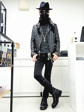 「LYNCHのアイテム」を使った、2440046さん（メンズ・172cm）の春コーディネート