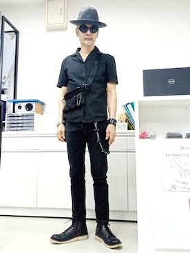 「アイテム（ウォレットチェーン）」を使った、2440046さん（メンズ・172cm）の秋コーディネート