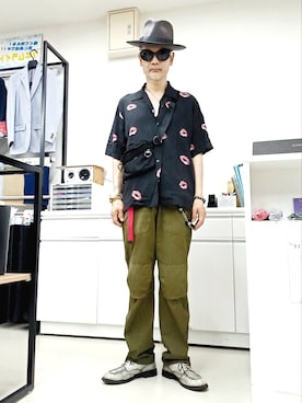 「アイテム（キーホルダー）」を使った、2440046さん（メンズ・172cm）の夏コーディネート