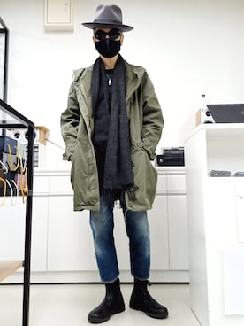 「LYNCHのアイテム」を使った、2440046さん（メンズ・172cm）の冬コーディネート