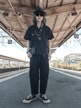 「HUF（ハフ）のアイテム」を使った、2440046さん（メンズ・172cm）の夏コーディネート