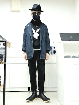 「AVIREX（アヴィレックス）のアイテム（ブーツ）」を使った、2440046さん（メンズ・172cm）の春コーディネート