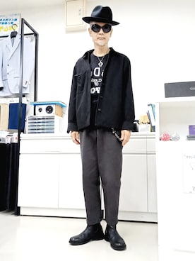 「ハット」｜「アイテム（カバーオール）」を使った、2440046さん（メンズ・172cm）の秋コーディネート