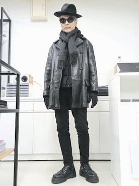 「NANO universe（ナノユニバース）のアイテム（ダウンベスト）」を使った、2440046さん（メンズ・172cm）の冬コーディネート