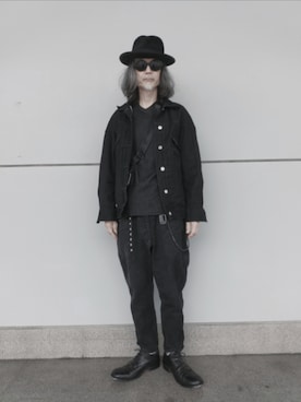 「paul harnden（ポールハーデン）のPaul Harnden ポールハーデン
Derby Shoe 
爪先はヴィンテージスチール仕様
定価：約16万円神戸カインドで77000円　衝動買い（ドレスシューズ）」を使った、2440046さん（メンズ・172cm・60代）の秋コーディネート