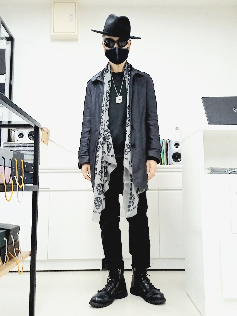 COMME des GARCONS SHIRT ステンカラーコート 黒 2001025E0153 COMME des GARCONS SHIRTのステンカラーコートを使った人気